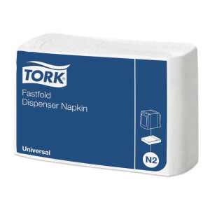 Papierové servítky 1-vrstv. TORK Fastfold biele N4 (36x300ks)