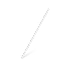 Slamky papierové rovné, biele 20 cm, Ø 6 mm (100 ks)