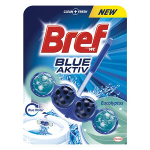 Bref Color Aktiv WC závesný blok tuhý 50 g Eukalyptus