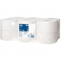 Toaletný papier 2-vrstv. TORK Mini Jumbo 18,8cm, návin 170m, biely T2 (12ks)