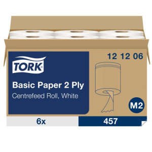 Papierové utierky v rolke so stred. odvíjaním 2-vrstv. TORK Universal M2 (6ks)