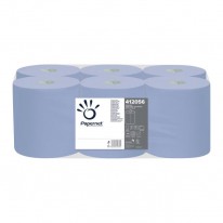 Papierové utierky v rolke Papernet blue so stredovým odvíjaním , návin 135 m (6 ks)