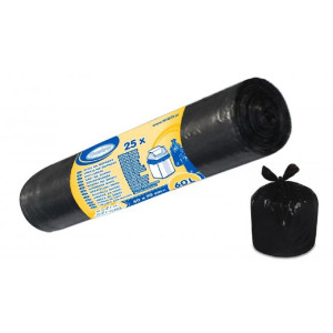 Vrecia 60l, 60 x 70 cm, 23 mic., 25 ks, čierne