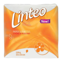 Papierové servítky 1-vrstvové Linteo Classic 33x33cm, 130gr, biele