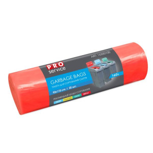 Vrecia na odpadky 90 x 110 cm, LDPE, 160 l, 24 mic, 20 ks červené