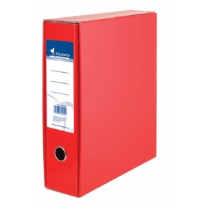 Zakladač pákový Victoria A4 7,5 cm A4 kartón s obalom červený