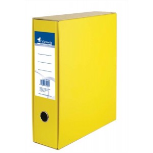 Zakladač pákový Victoria A4 7,5 cm A4 kartón s obalom žltý