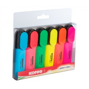 Zvýrazňovač Kores 1-5mm 6 farieb