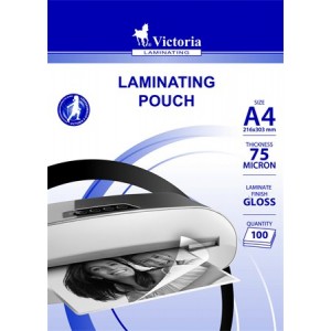 Laminovacie fólie Victoria A4 75 mic lesklé
