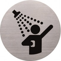 Piktogram nerezový  Helit sprcha
