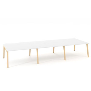 Pracovné stoly Bench ALFA ROOT 420x160cm, biely