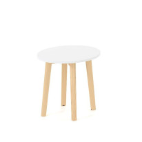 Konferenčný stolík ROOT okrúhly, d=50/v=47,7cm, biely