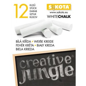 Krieda na tabuľu guľatá SAKOTA biela