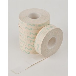 Cenové etikety 19x16mm dvojriadkové biele