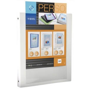 Zakladač krúžkový Viquel A4 2,5 cm 2 krúžky panoramatický biely