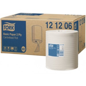 Papierové utierky v kotúčoch do M2 systému TORK biele