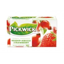 Čaj Pickwick 50g šípkový, jahoda, ibištek