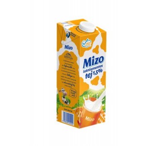Trvanlivé mlieko Mizo 1l polotučné 1,5% bez laktózy