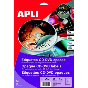 Etikety Apli A4 na CD/DVD matné