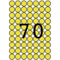 Etikety Apli 19mm 560 etikiet okrúhle žlté