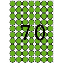 Etikety Apli 19mm 560 etikiet okrúhle zelené