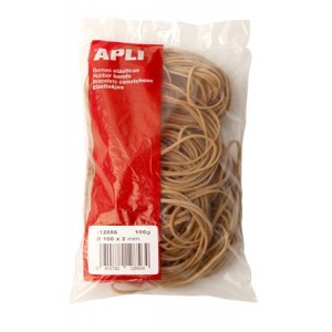 Gumičky Apli 160x3mm prírodné