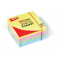 Samolepiaci bloček Apli 75x75 mm mix farieb pastel