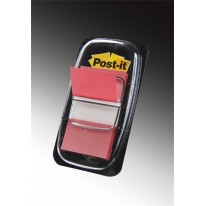 Záložky plastové Post-It 25x43 mm červená