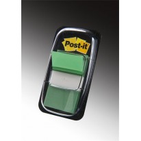 Záložky plastové Post-It 25x43 mm zelená