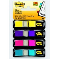 Záložky plastové Post-It 12x43 mm mix farieb