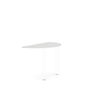 Doplnkový stôl bez nohy BASIC, 120x2,2x60cm, biela