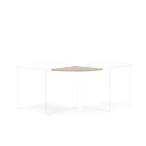 Doplnkový stôl bez nohy BASIC, 60x2,2x60cm, dub Sonoma