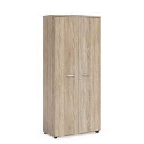 Policová skriňa BASIC, so zámkom, 80x40x182,1cm, dub dub Sonoma
