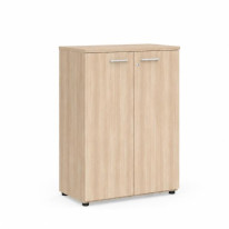 Policová skriňa BASIC, so zámkom, 80x40x111,7cm, agát svetlý