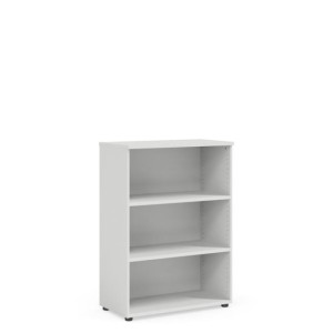 Policová skriňa BASIC, otvorená, 80x40x111,7cm, biela