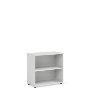 Policová skriňa BASIC, otvorená, 80x40x76,5cm, biela