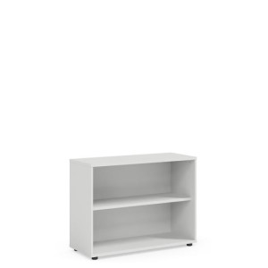 Policová skriňa BASIC, otvorená 100x40x75,3cm, biela