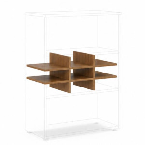 Priehradka do niky BASIC, otvorená, 76,7x37,8x32,9cm, orech Dijon