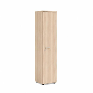 Policová skriňa BASIC, pravé dvere so zámkom, 40x40x182,1cm, agát svetlý