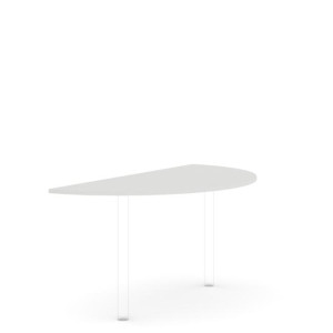 Doplnkový stôl bez nohy BASIC, 160x2,2x80cm, biela