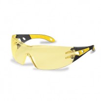 Ochranné okuliare žlté šošovky Uvex Pheos žlto-čierny rám
