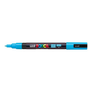 Popisovač uni POSCA PC-3M svetlomodrý