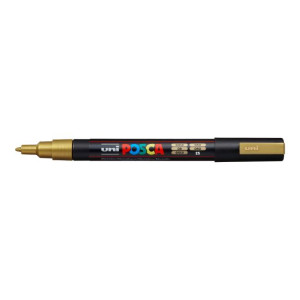 Popisovač uni POSCA PC-3M zlatý