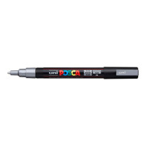 Popisovač uni POSCA PC-3M strieborný