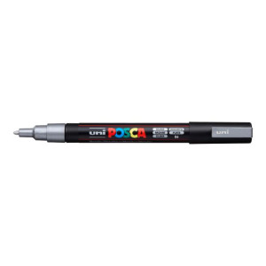Popisovač uni POSCA PC-3M strieborný