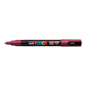 Popisovač uni POSCA PC-3M bordový