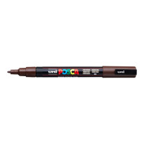 Popisovač uni POSCA PC-3M tmavohnedý