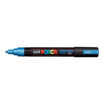 Popisovač uni POSCA PC-5M metalicky modrý