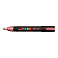 Popisovač uni POSCA PC-5M metalicky červený