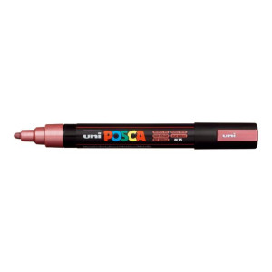 Popisovač uni POSCA PC-5M metalicky červený